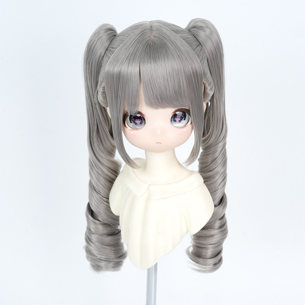1/3 ツインカール ドール用ウィッグ 耐熱 【頭囲22-24cm】 1/3ドール用ウィッグ