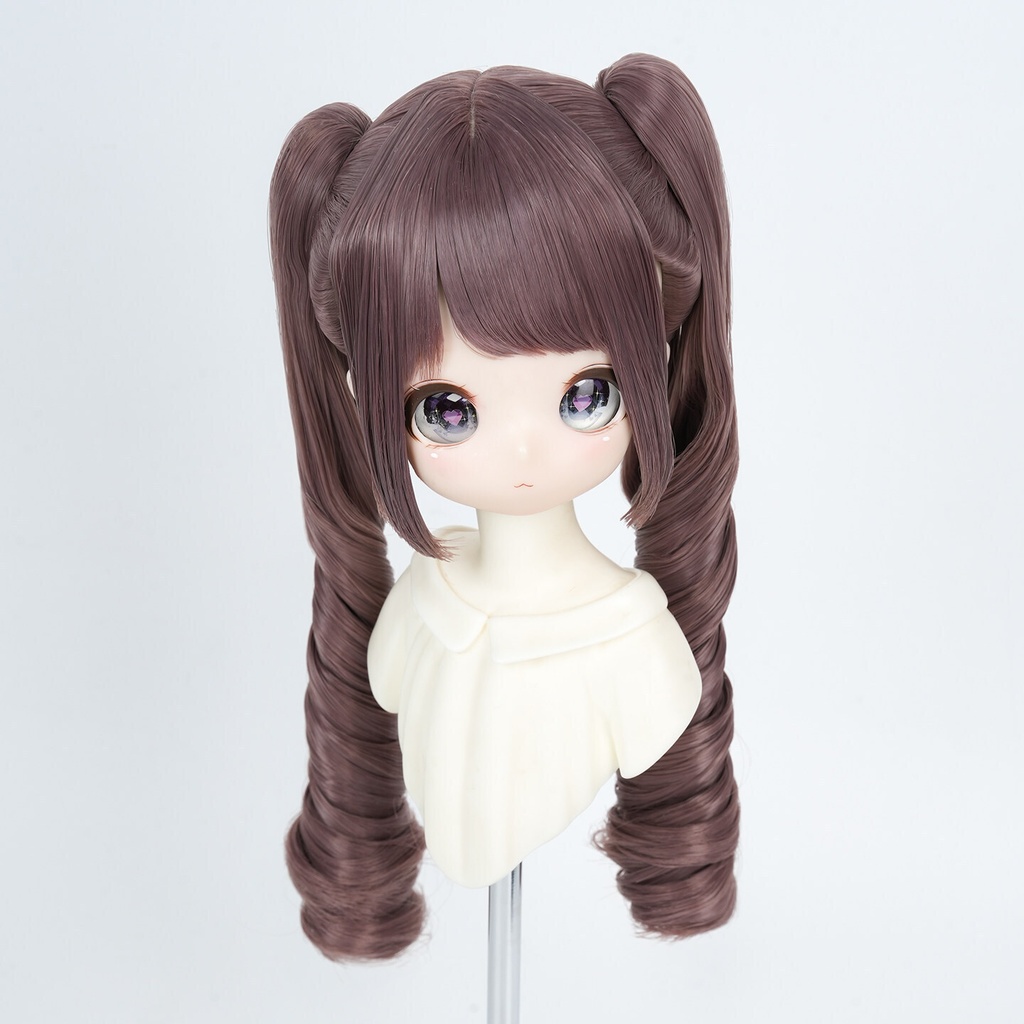 1/3 ツインカール ドール用ウィッグ 耐熱 【頭囲22-24cm】 1/3ドール用ウィッグ