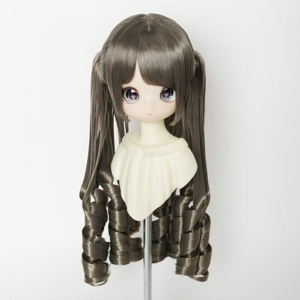 1/3 ツインテールカール ドール用ウィッグ 耐熱 【頭囲22-24cm】 1/3ドール用ウィッグ