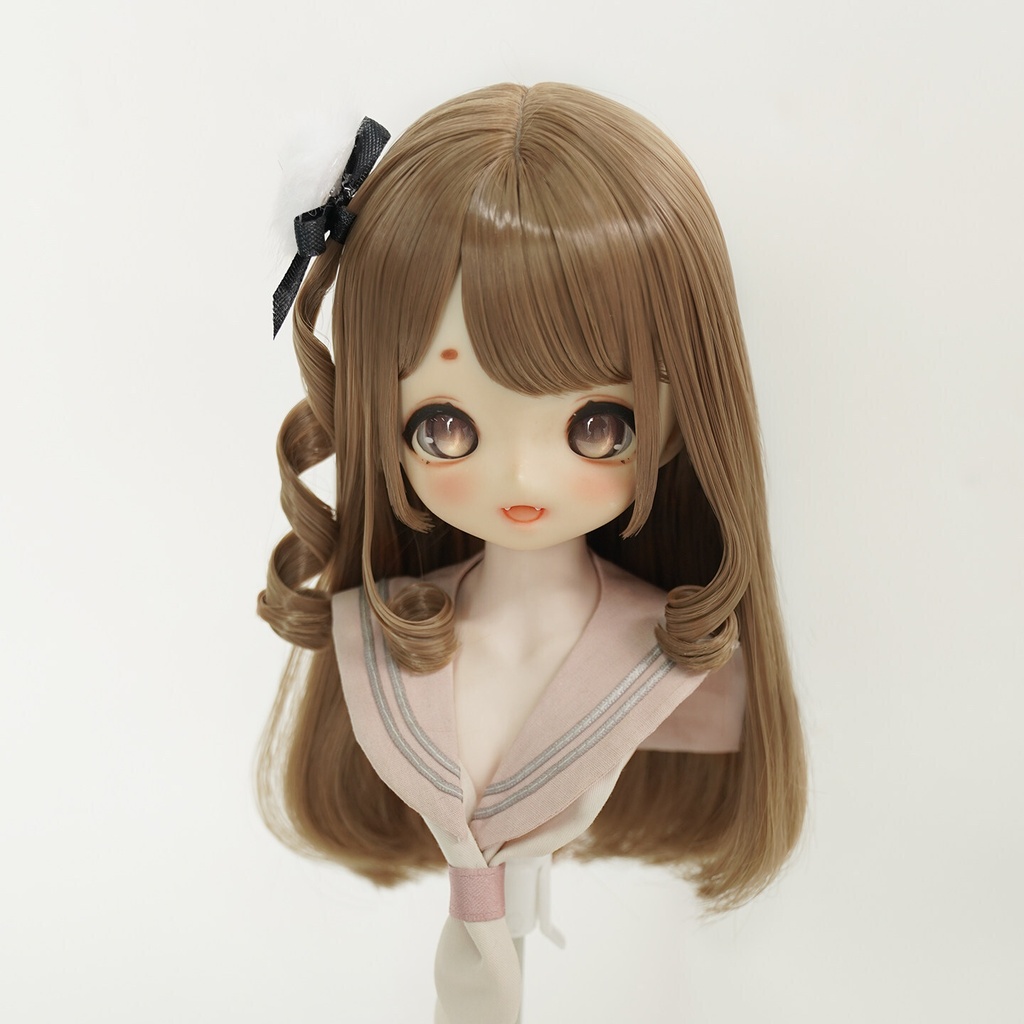 1/3 姫カットロング 縦ロール ドール用ウィッグ 耐熱 【頭囲22-24cm】 1/3ドール用ウィッグ
