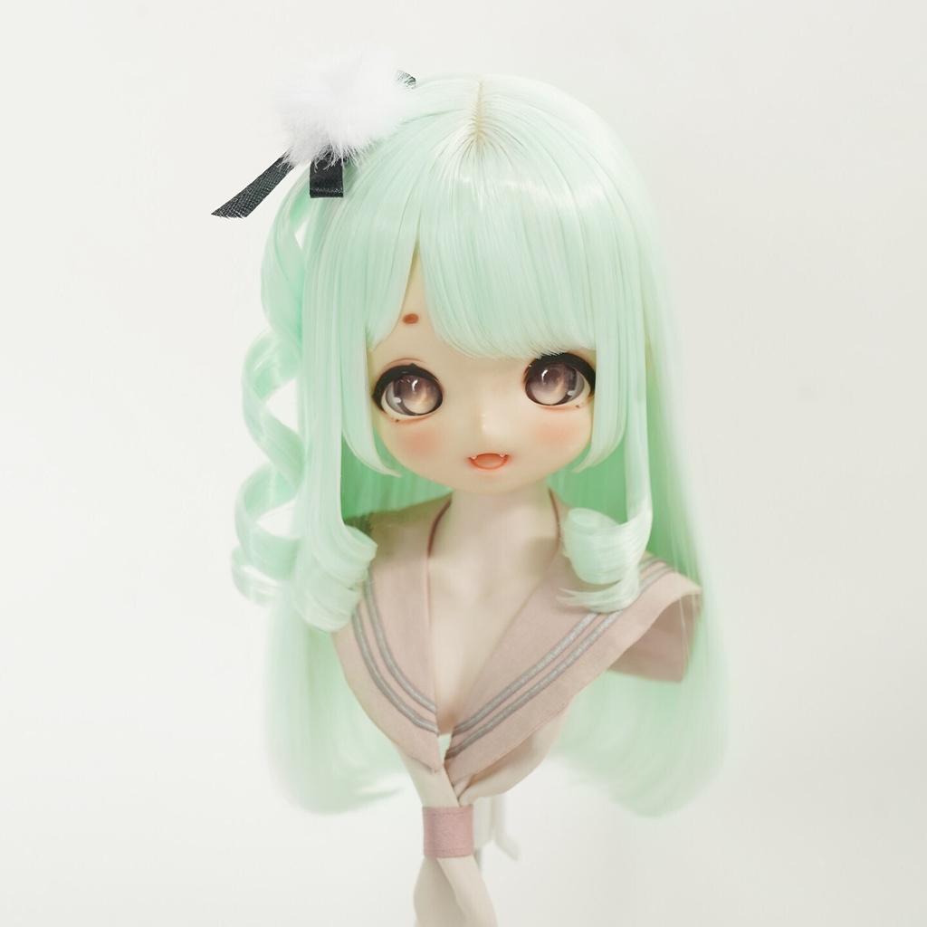 1/3 姫カットロング 縦ロール ドール用ウィッグ 耐熱 【頭囲22-24cm】 1/3ドール用ウィッグ