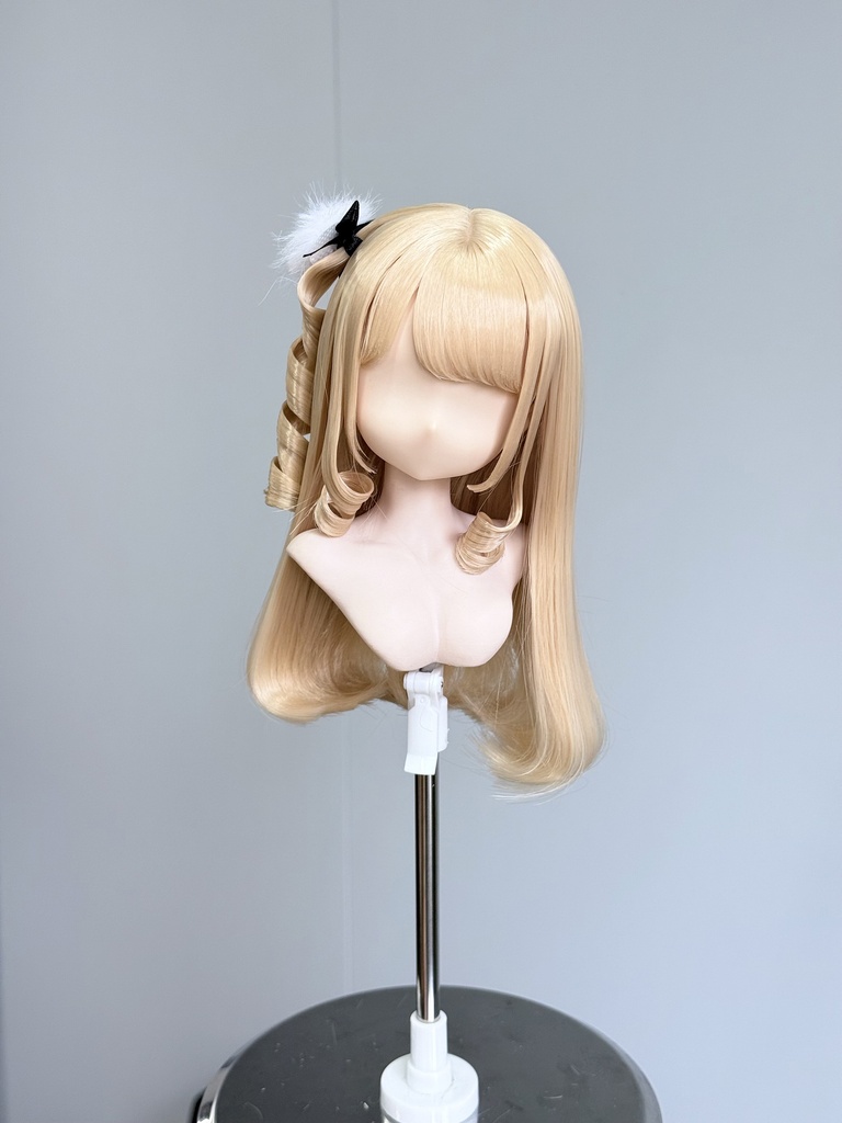 1/3 姫カットロング 縦ロール ドール用ウィッグ 耐熱 【頭囲22-24cm】 1/3ドール用ウィッグ
