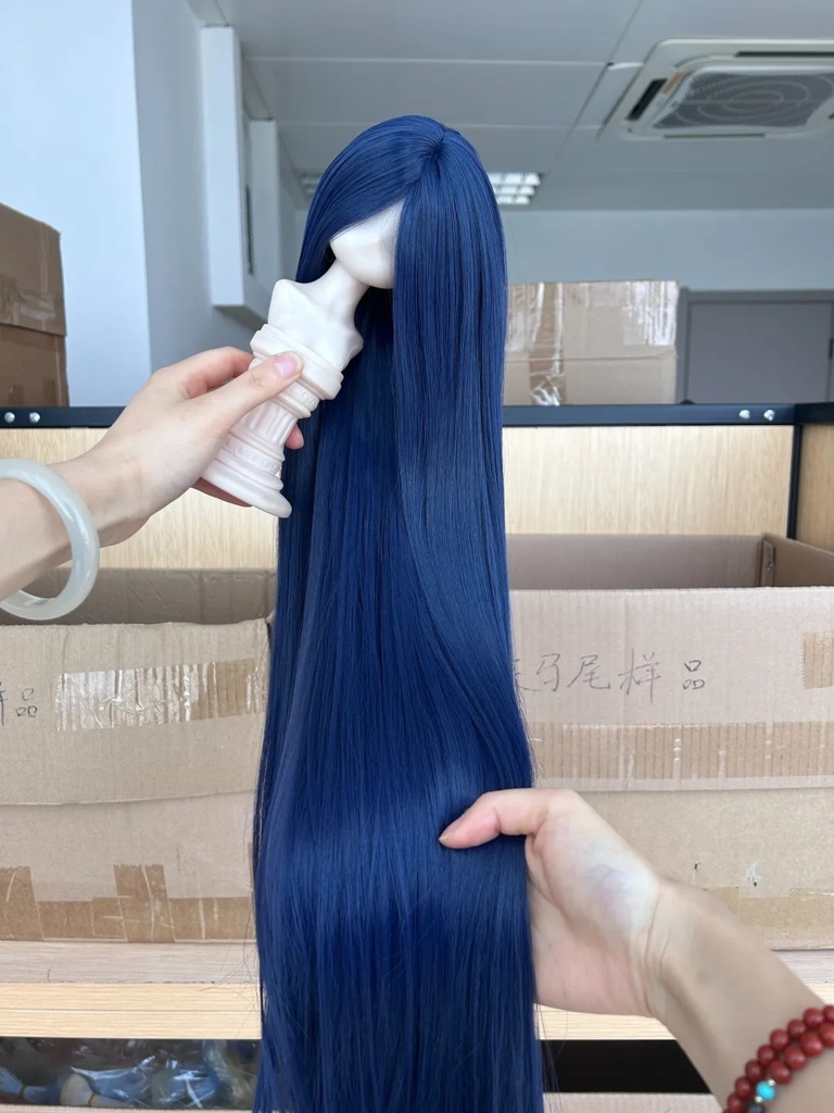 1/4 1/3 1/6 超ロングストレート 60cm ドール用ウィッグ 耐熱 シルク調ファイバー