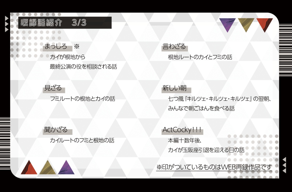 ACTCOCKY【3Q小説本】(簡易装丁版)