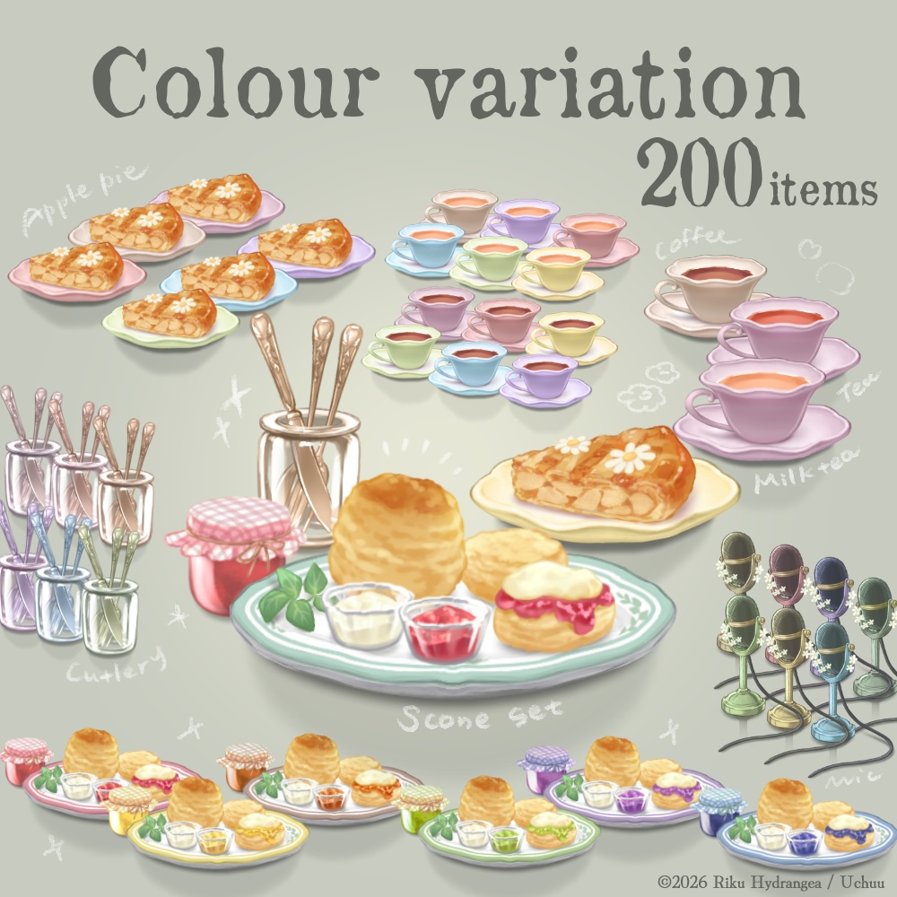 【動く背景】丘を望むコテージコアなベッドルーム【全7色】