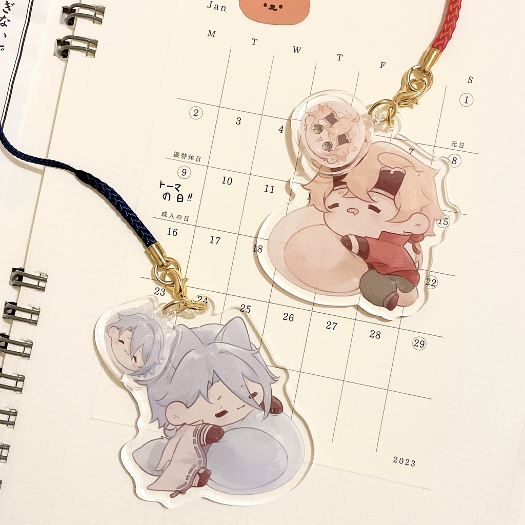 【原神】若トマ アクキーセット