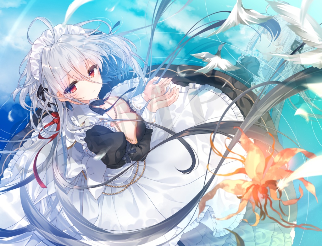 【受注生産】C106「或るメイドの日常 Aino」直筆サイン入りF6キャンバスアート