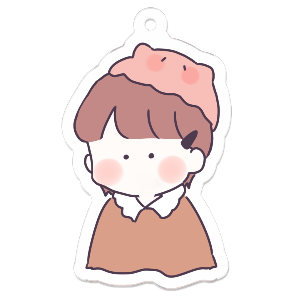 めんだこベレーを被った女の子