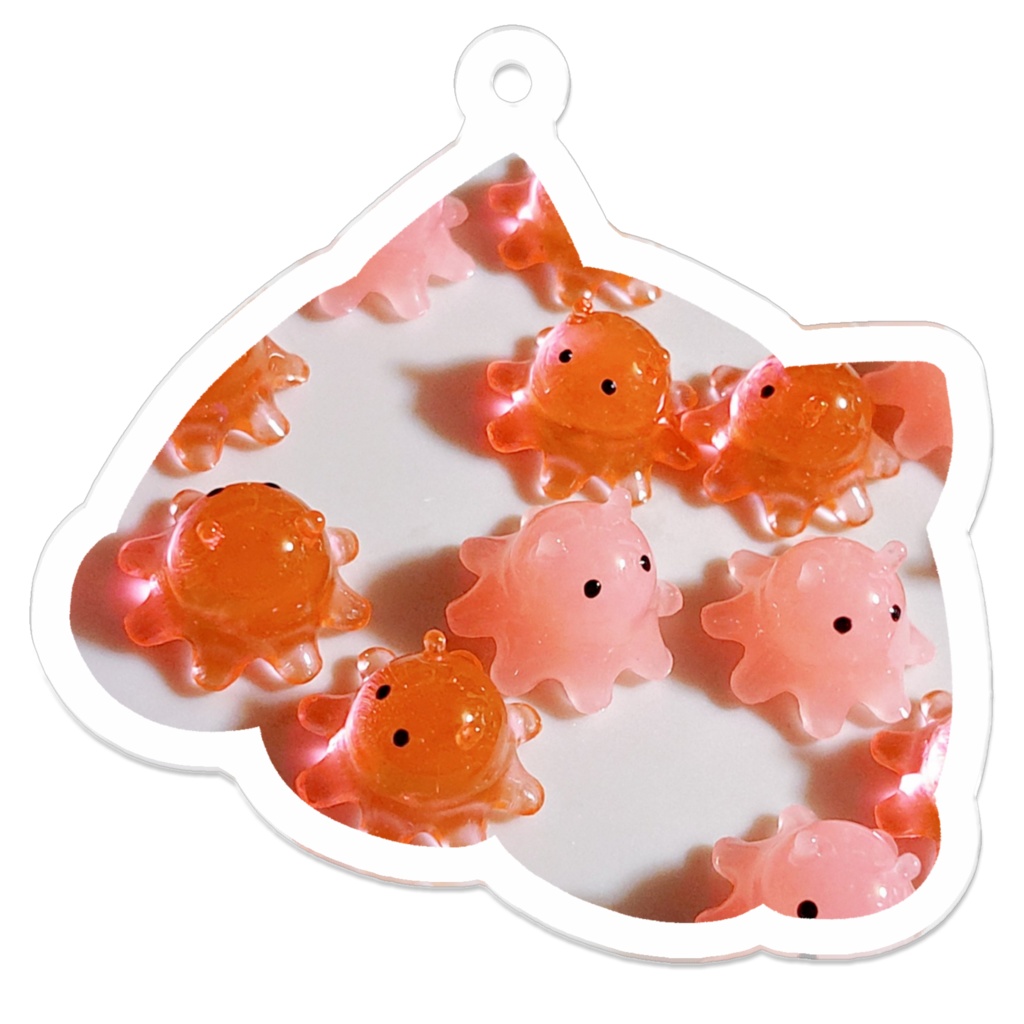 メンダコ型アクリルキーホルダー