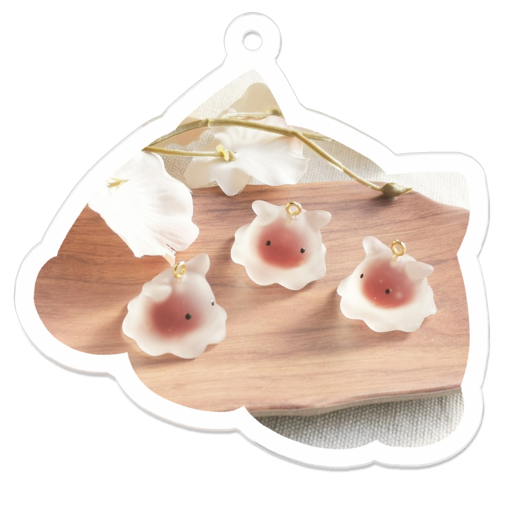 メンダコ型アクリルキーホルダー