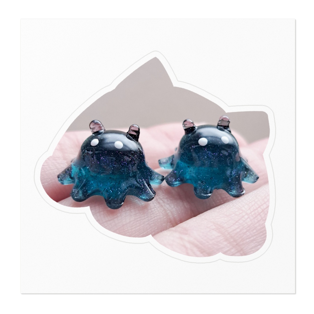 メンダコ型ステッカー