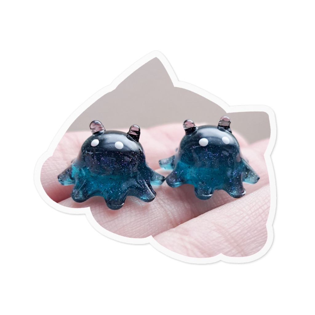 メンダコ型ステッカー