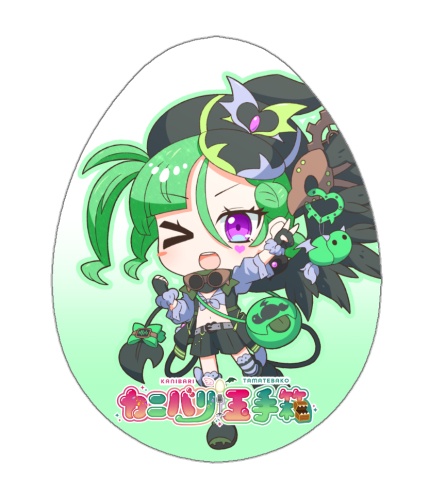 たまご型缶バッジ(トリト)