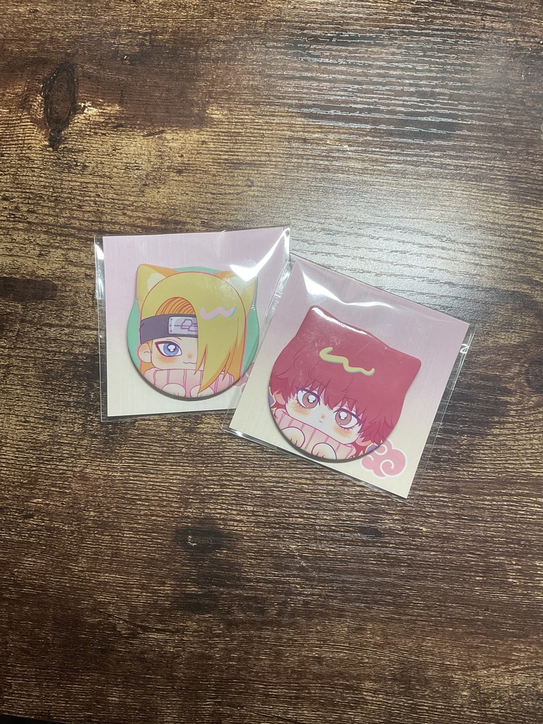 58mm猫耳バッジセット