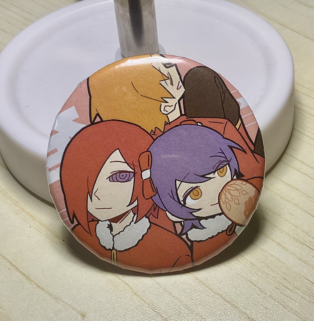 雨隠れ58mm缶バッジ