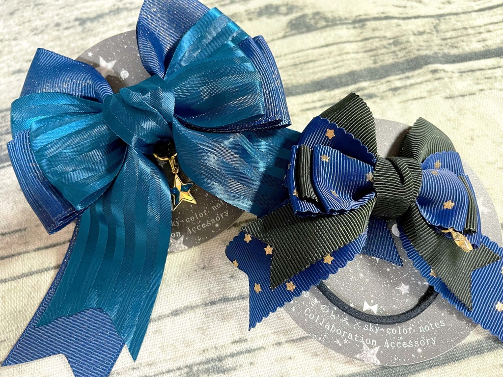 【コラボ作品】藍色のリボン / 藍色のリボンmini