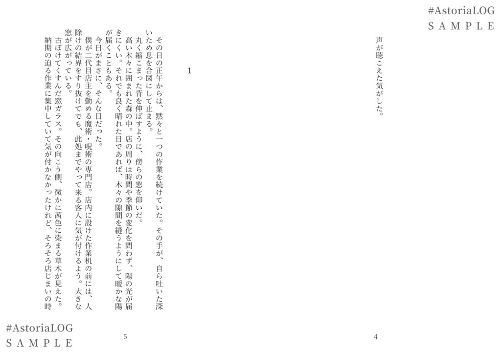 【創作小説】Astoria The Story Book Ⅱ【準新刊】