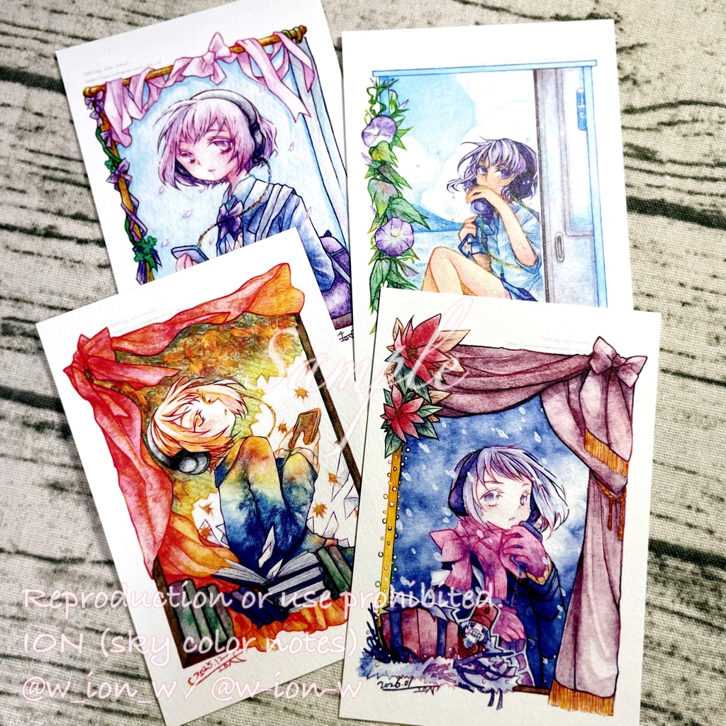 ポストカード・ステッカーセット