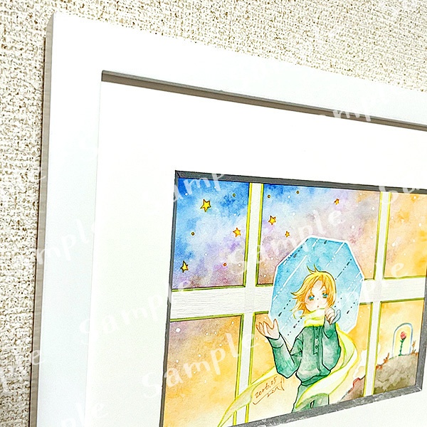 【額装作品】「そらのいろ」44回目の夕暮れ