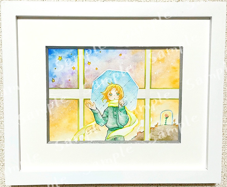 【額装作品】「そらのいろ」44回目の夕暮れ