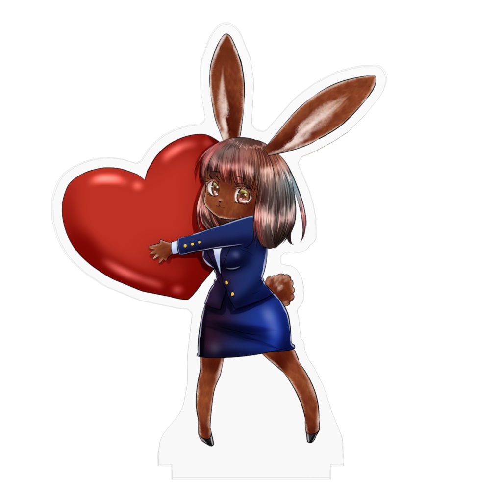 うさぎ秘書アクリルフィギュア