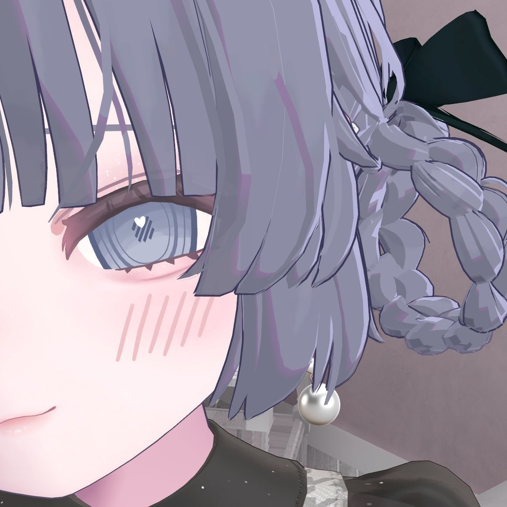 【むんき対応】白肌ピンクメイク&ボディテクスチャ+舌テクスチャ【liltoon対応ラメマスク付】