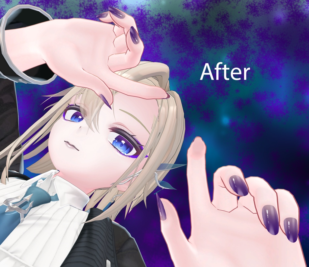 (FREE!) Evil Queen makeup + nail color for moe^^