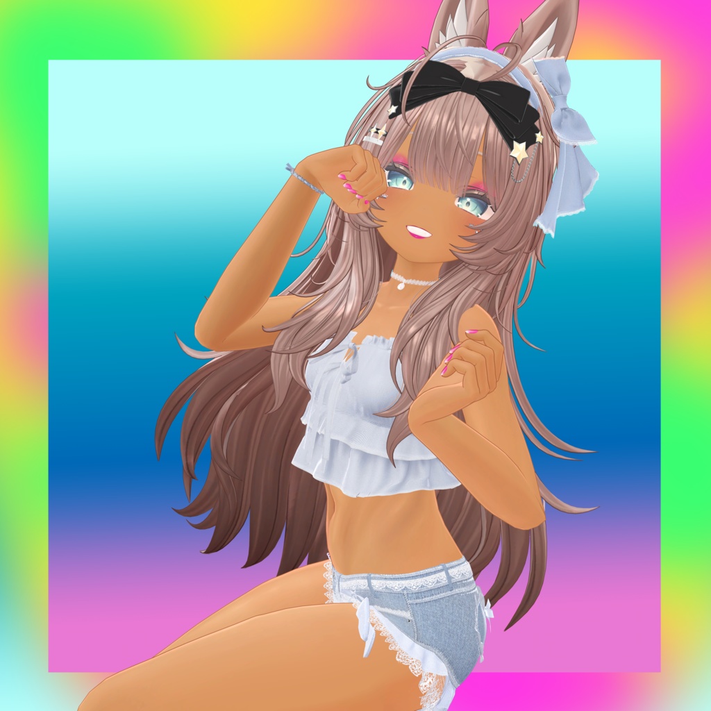 Manuka 的皮肤是健康的棕褐色 <3- マヌカの肌の色は日焼けしたような肌質です <3- 마누카를 위한 태닝된 피부 질감 <3- Tan skin texture for Manuka<3