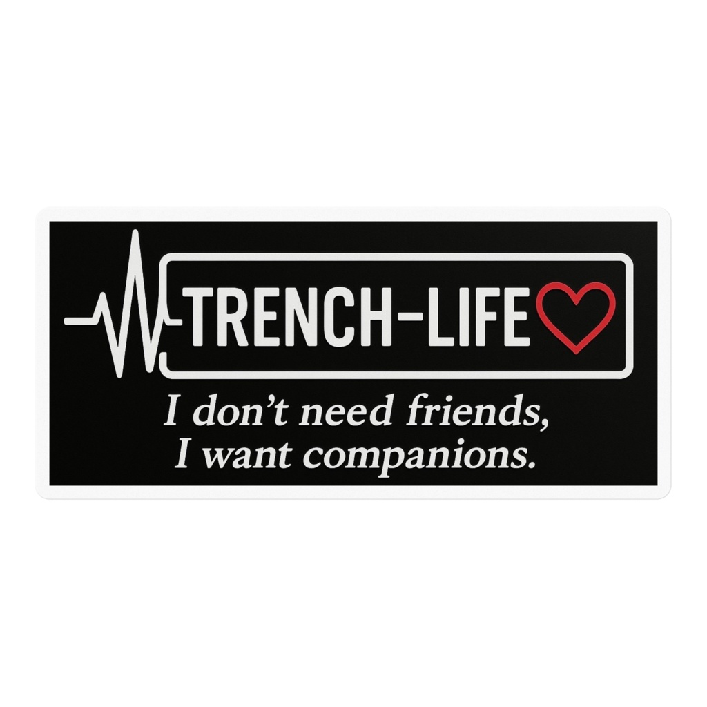 トレンチライフ・ステッカー【ハートレッド】