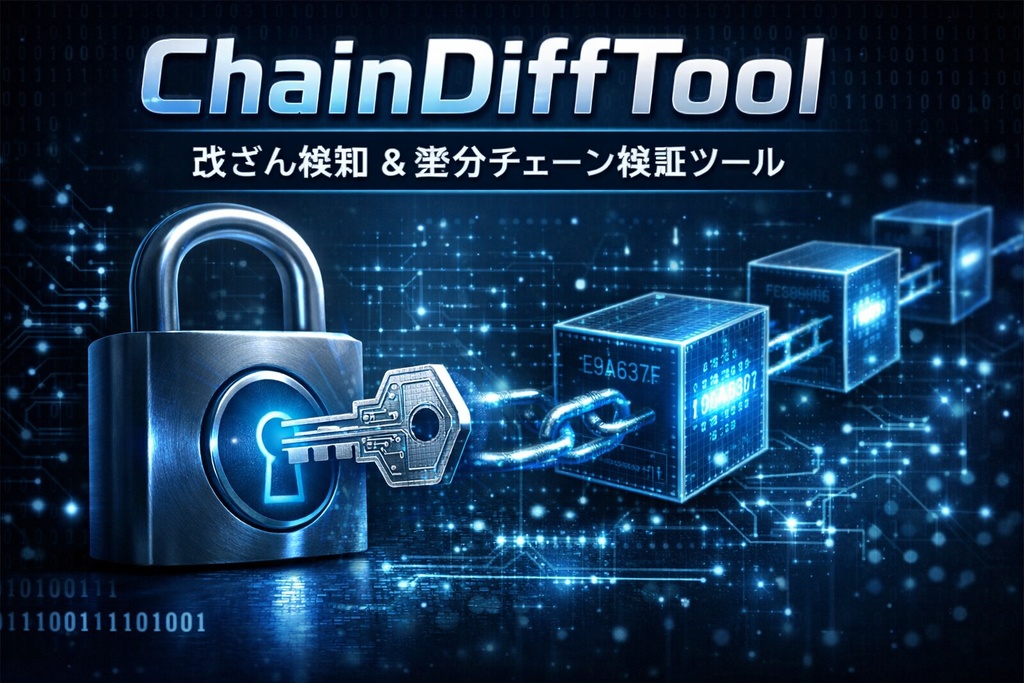 ChainDiffTool 改ざん検知対応・ハッシュチェーン差分管理ツール(Java製)