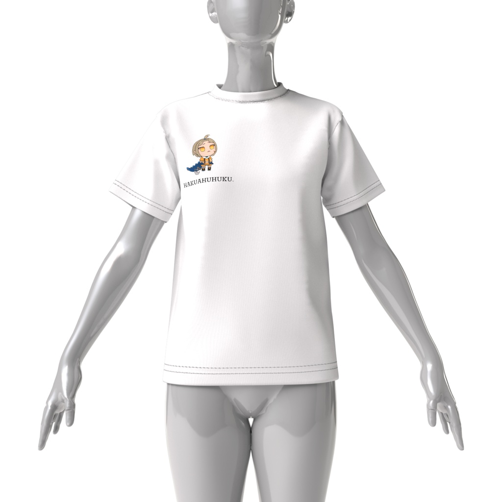 【常設グッズ】白亜ふふくビックシルエットTシャツ