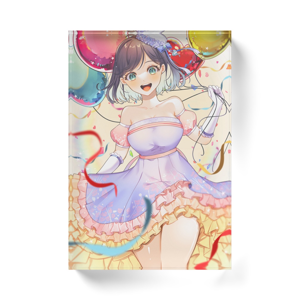 【1st anniversary 記念】アクリルブロック【ホワイト/クリア】