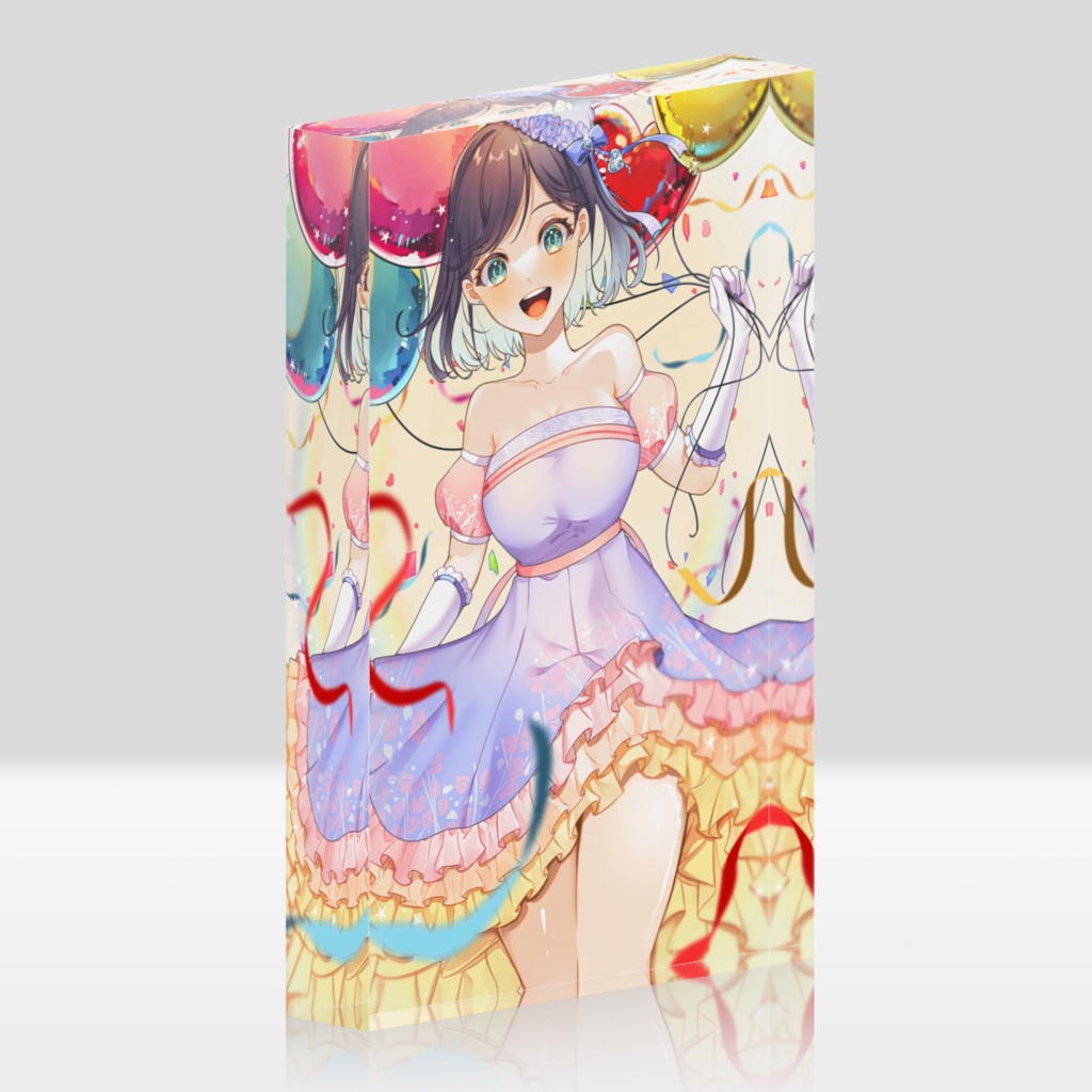 【1st anniversary 記念】アクリルブロック【ホワイト/クリア】