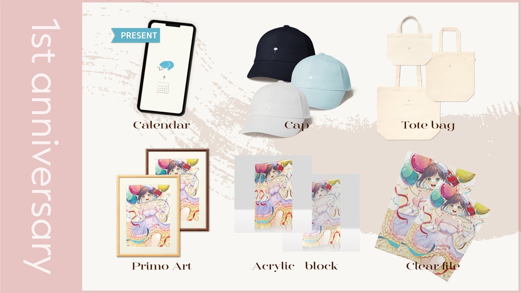 【1st anniversary 記念】オリジナルトートバック【S/M/L】