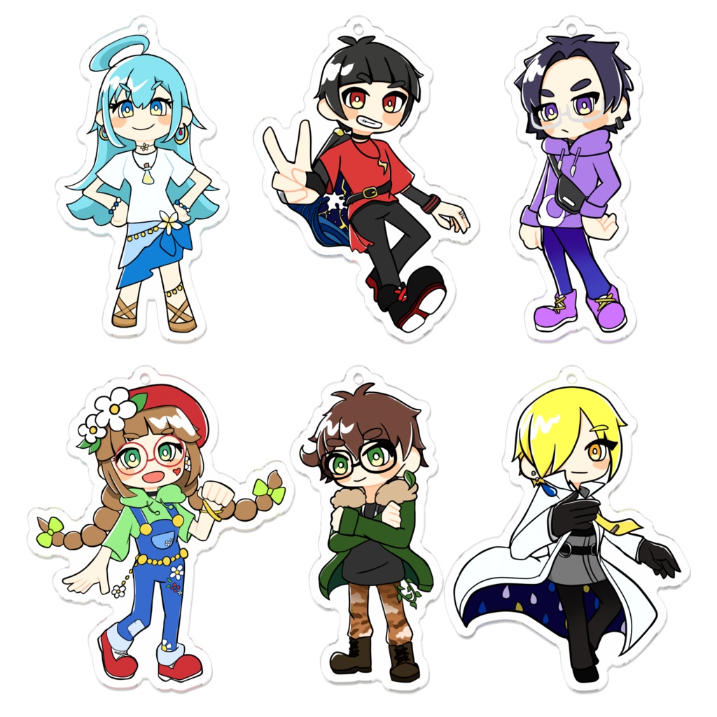 カシスの木アクリルキーホルダー