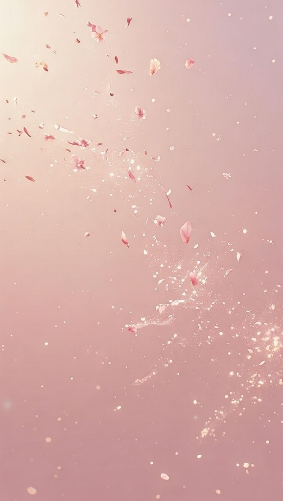 Pink Sakura Sparkle Wallpaper – Aesthetic Smartphone Background