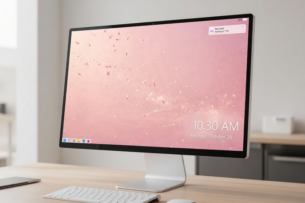 Sakura PC Background | Aesthetic Pink Wallpaper