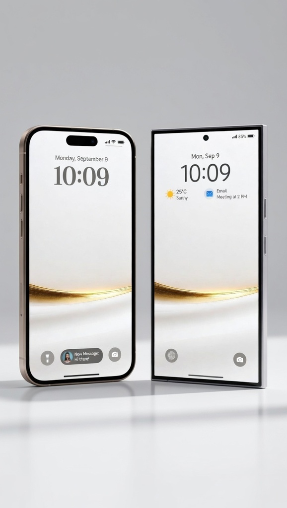 Minimal Gold Line Phone Wallpaper – Elegant & Luxury Aesthetic