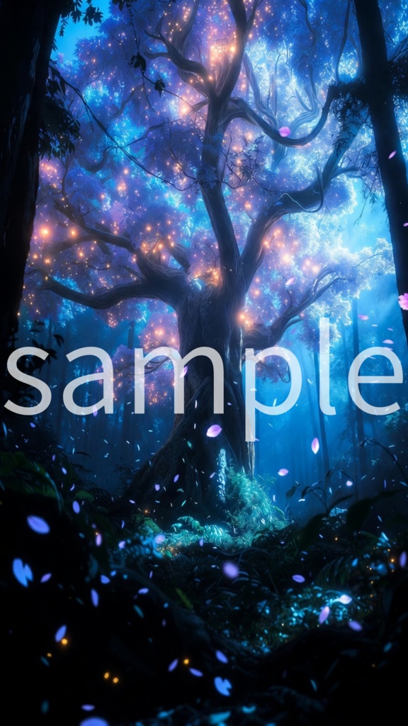 Fantasy Glowing Forest Wallpaper | Relaxing Aesthetic Phone Background