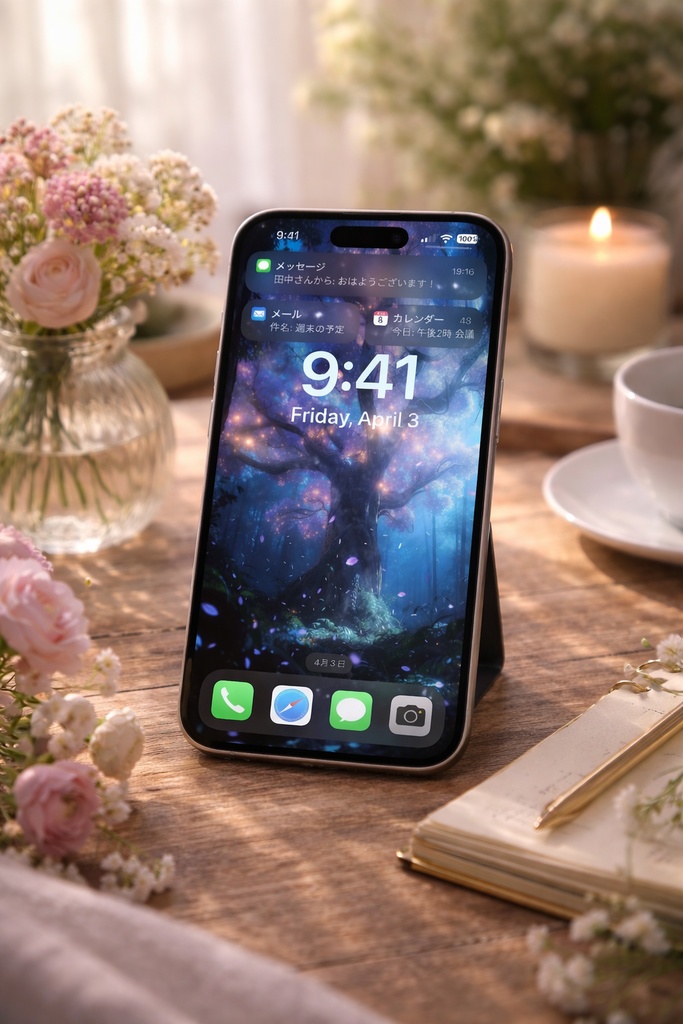 Fantasy Glowing Forest Wallpaper | Relaxing Aesthetic Phone Background