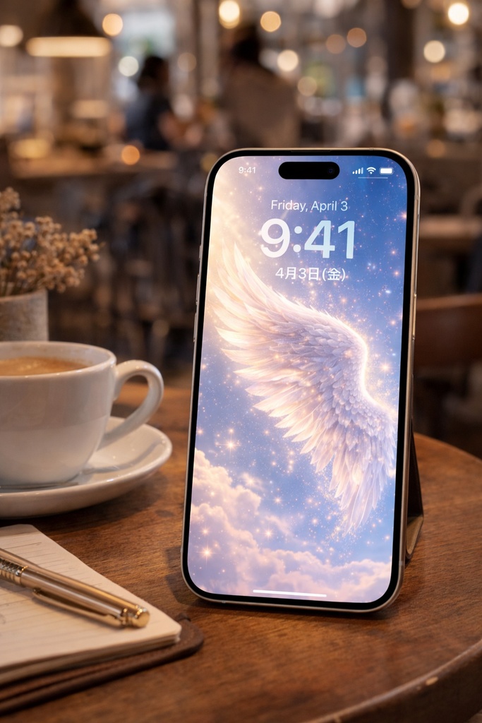 Angel Wings Fantasy Wallpaper | Relaxing & Spiritual Phone Background