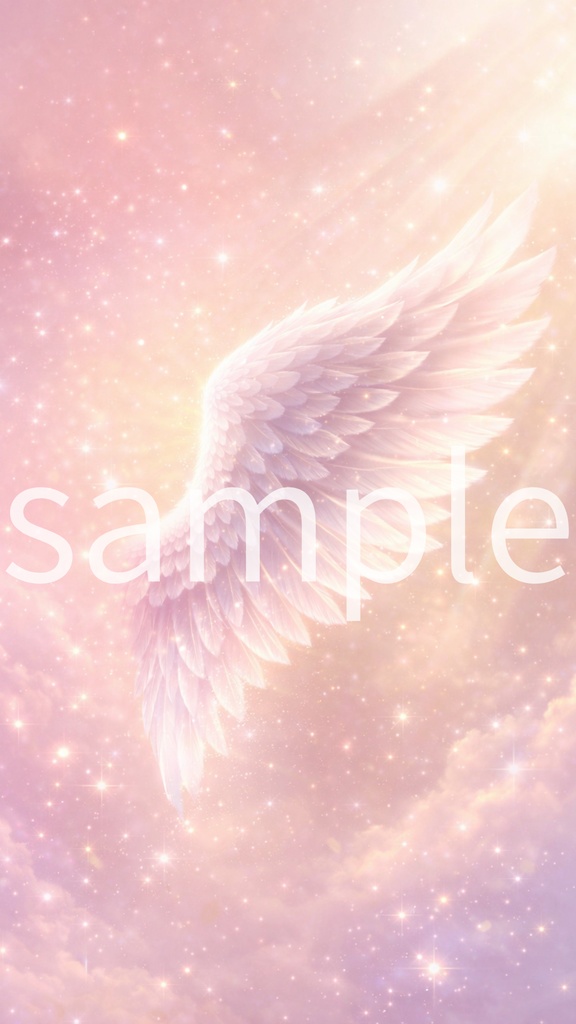 Dreamy Angel Wing Phone Wallpaper | Pink Aesthetic | Blue Version Available