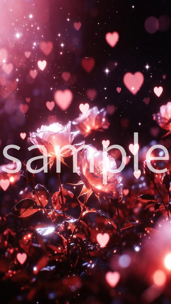 Red Rose & Heart Aesthetic Wallpaper | Romantic Dark Phone Background