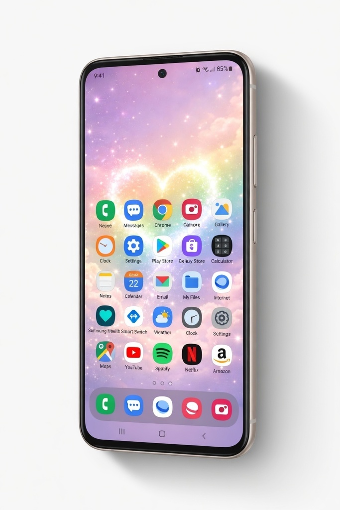 Dreamy Pastel Galaxy iPhone Wallpaper ✨ | Aesthetic Cloud & Sparkle Background