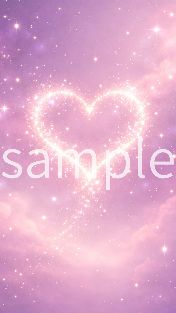 Sparkling Heart Galaxy Wallpaper | Pink Dreamy Phone Wallpaper | Digital Download