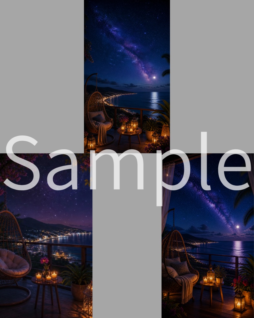 Digital Wallpaper Set: "Celestial Terrace" - 4K High Resolution