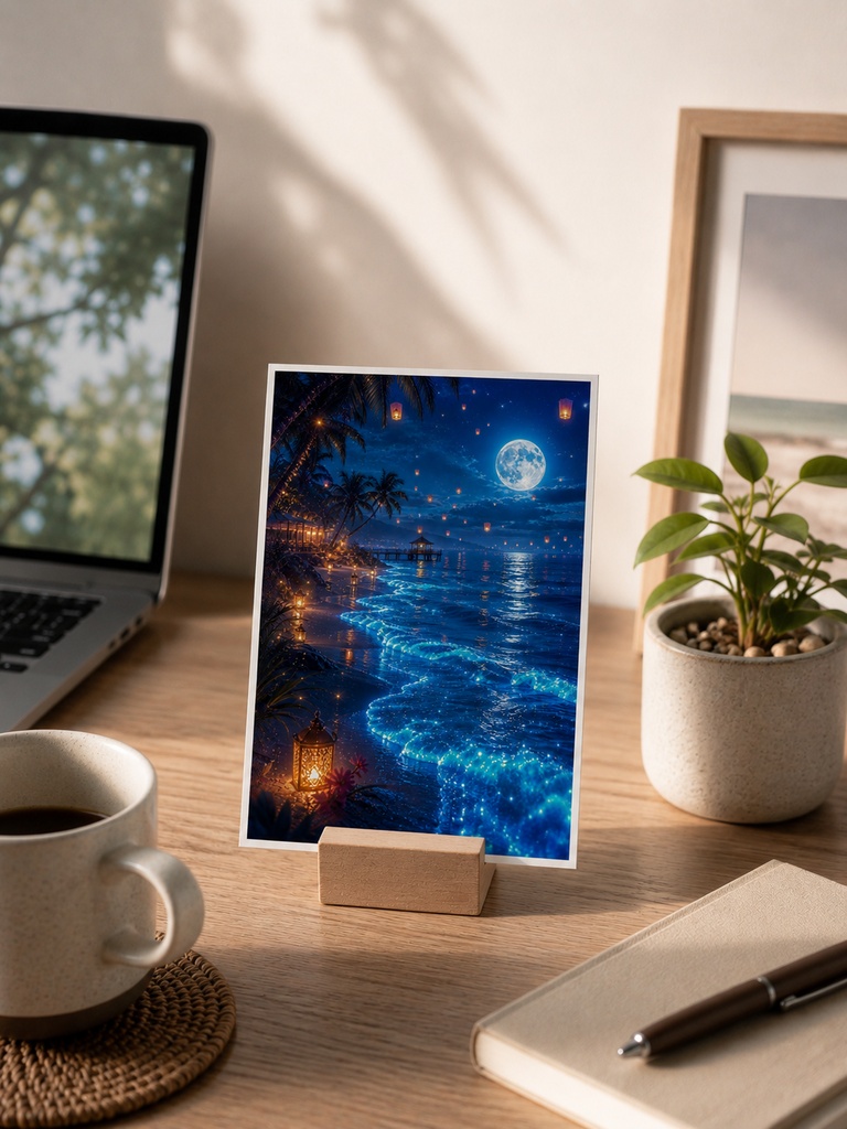 【みぃ|幻想シリーズ】Dreamy Moonlight Escape 🌙✨ | 6 Postcard Set