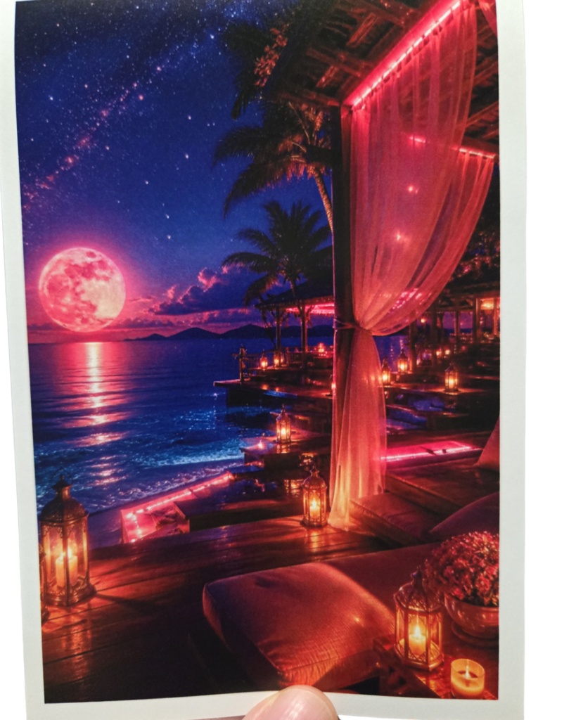 【みぃ|幻想シリーズ】Dreamy Moonlight Escape 🌙✨ | 6 Postcard Set
