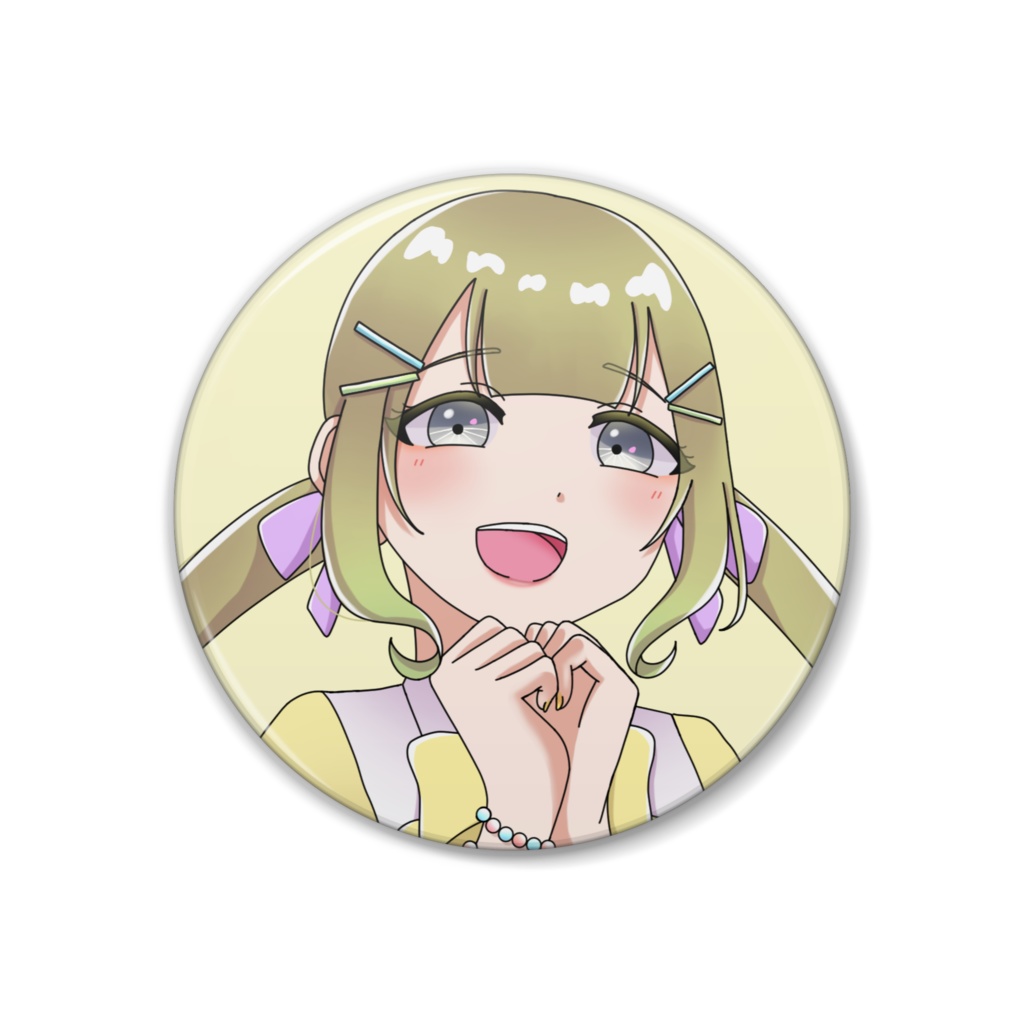 缶バッジ/月河なぎさ/ハート