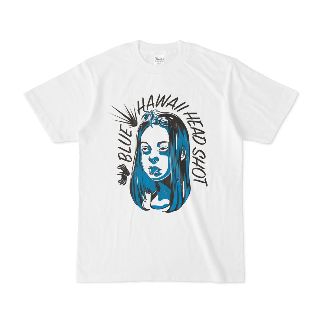 少女ザビエル＿かき氷ショックTシャツ【ブルー】〈前面プリント〉
